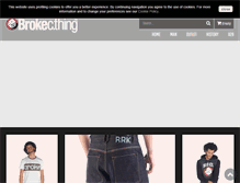 Tablet Screenshot of brokeclothing.com